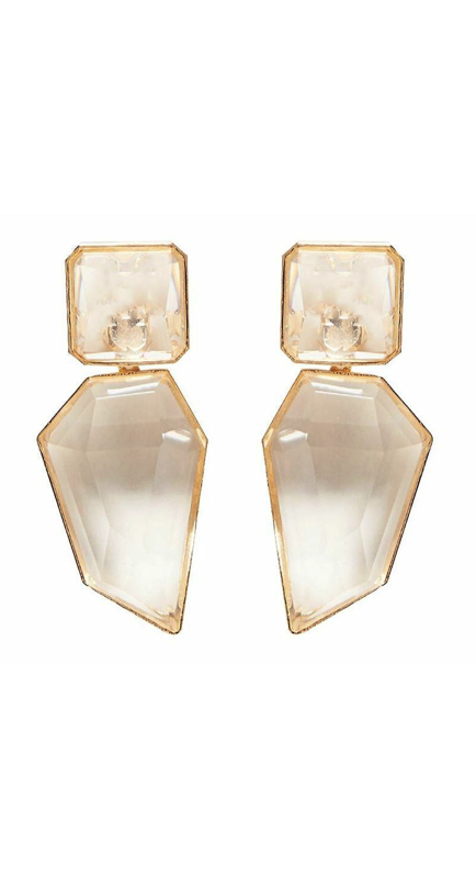Heather Gay’s Geometric Crystal Drop Earrings