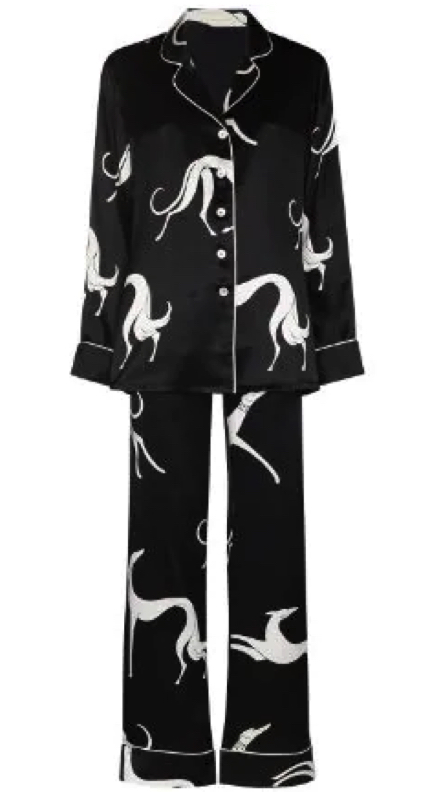 Lisa Barlow’s Black and White Printed Pajamas 1