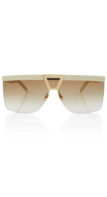 Lisa Barlow’s Gold Flat Top Sunglasses