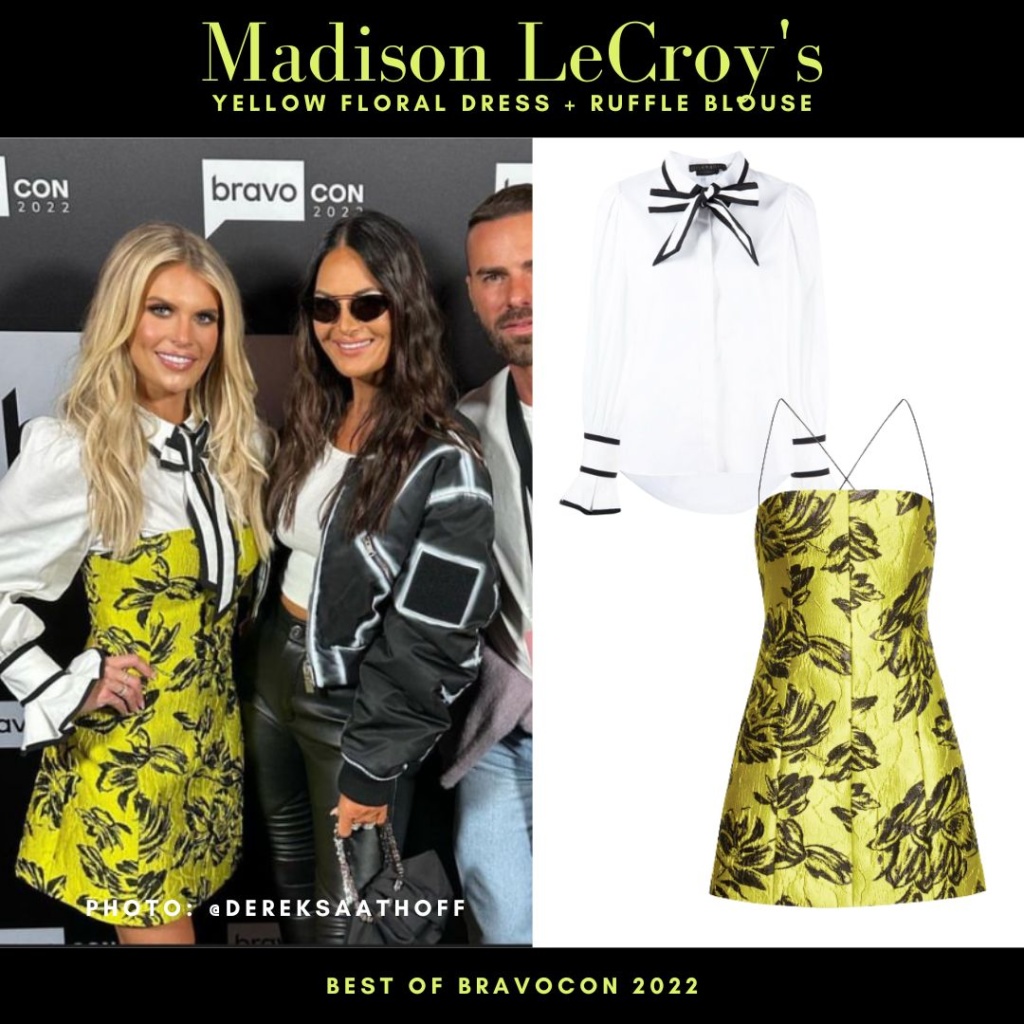 Madison LeCroy's Yellow Dress and White Ruffle Blouse