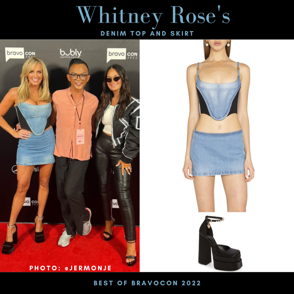 Whitney Rose’s Denim Top and Skirt