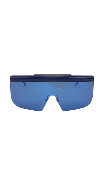Angie Kastenavas’ Blue Shield Sunglasses