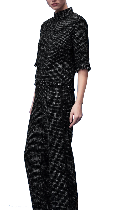 Heather Gay’s Black Tweed Outfit