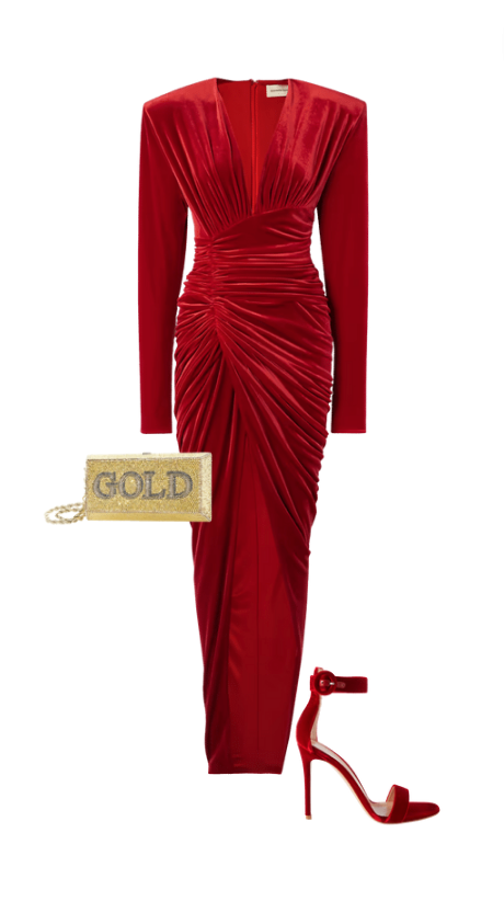 Kandi Burruss' Red Velvet Gown