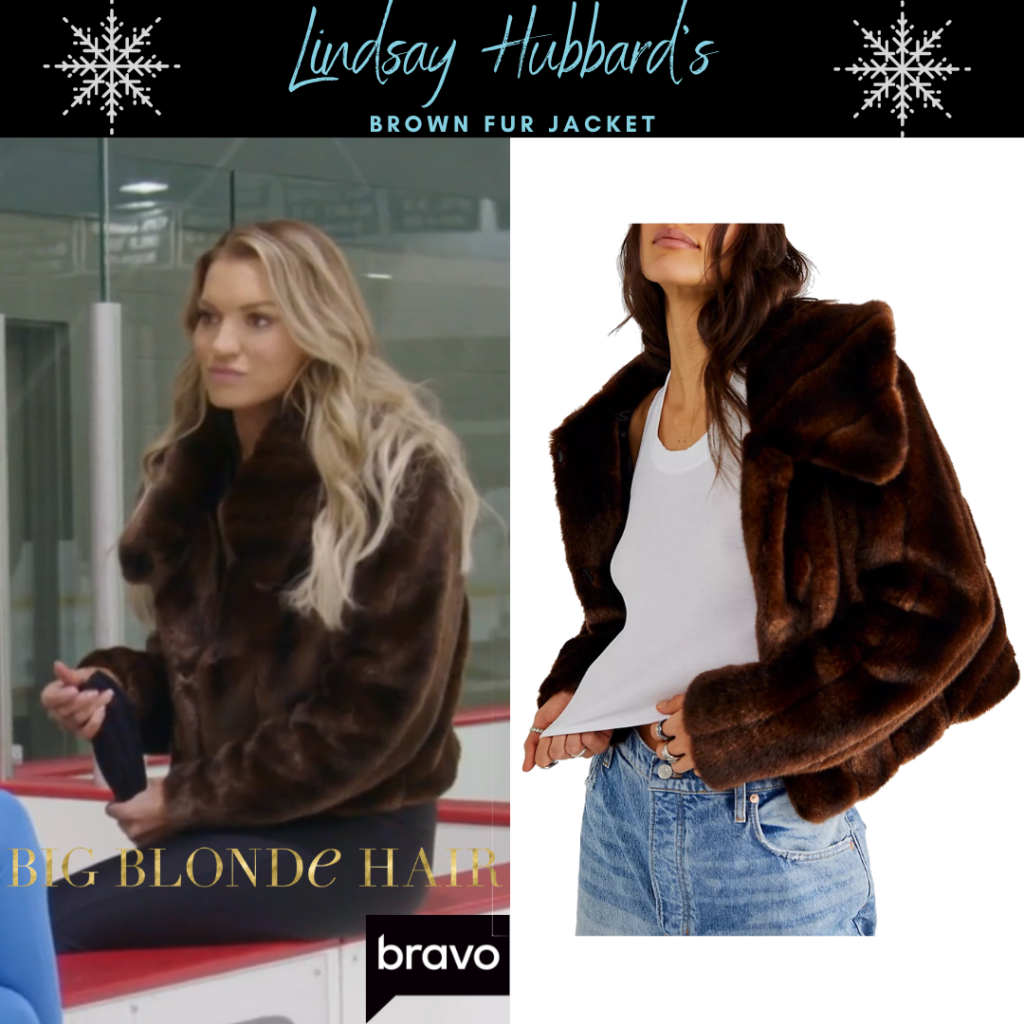 Lindsay Hubbard's Brown Fur Jacket