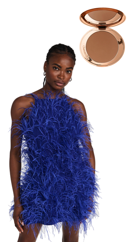 Lisa Hochstein’s Blue Feather Dress