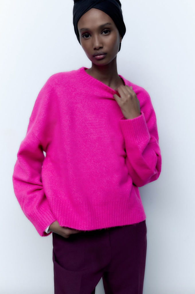 Paige DeSorbo's Pink Sweater