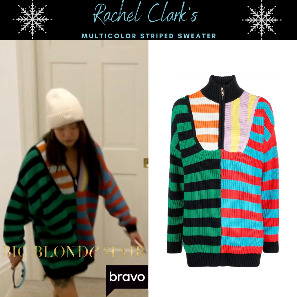 Rachel Clark’s Multicolor Striped Sweater