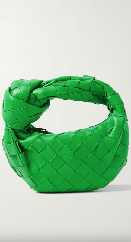 Whitney Rose’s Green Woven Bag