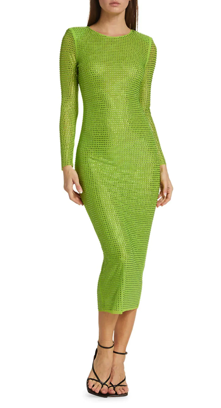 Margaret Josephs’ Green Crystal Embellished Dress 1