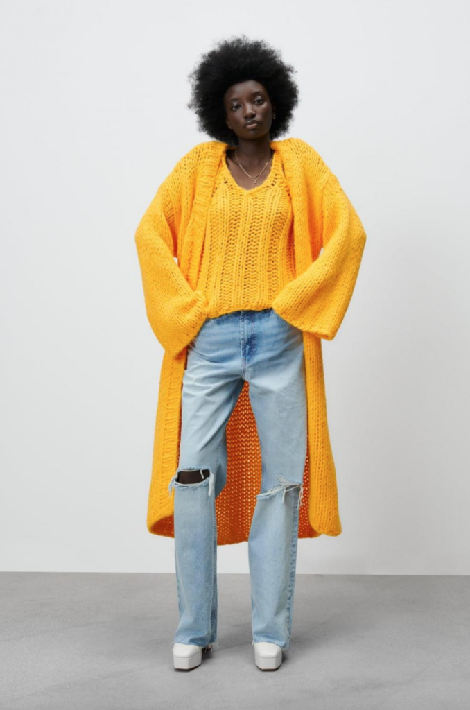 Wendy Osefo's Yellow Knit Cardigan