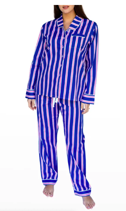 Whitney Rose's Sant & Abel Blue Striped Pajamas