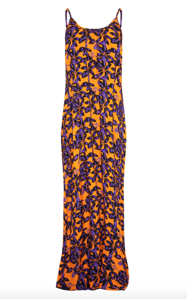 Wendy Osefo's Orange Floral Maxi Dress