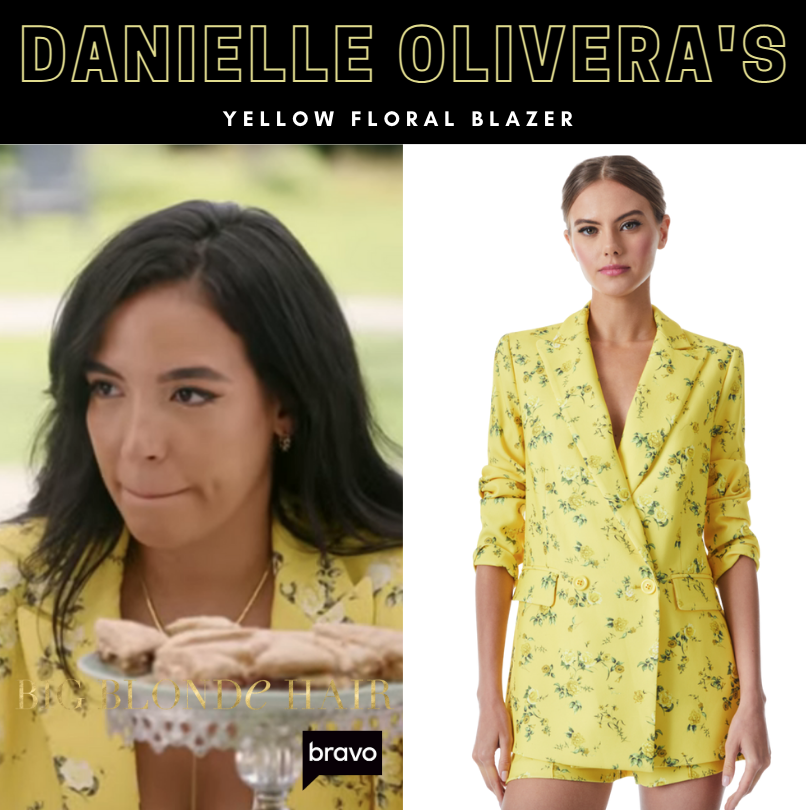 Danielle Olivera's Yellow Floral Blazer