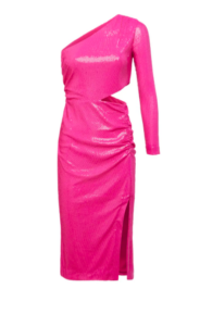 Lindsay Hubbard's Pink Sequin Cutout Dress
