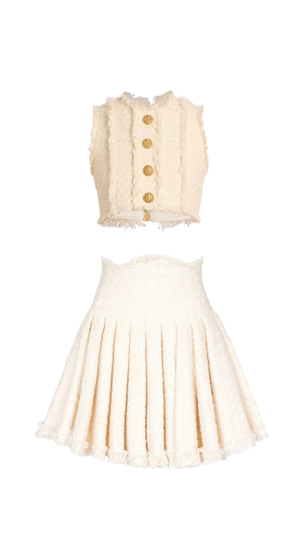 Alexia Echevarria's Tweed Skirt Set