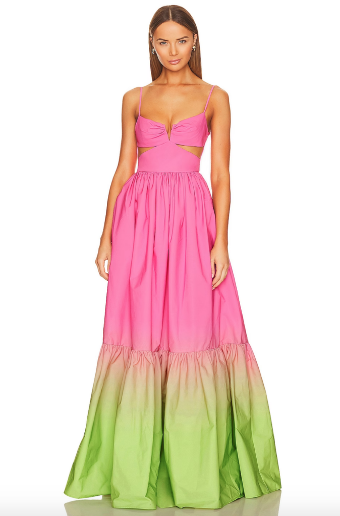 Ariana Madix's Pink and Green Ombre Dress