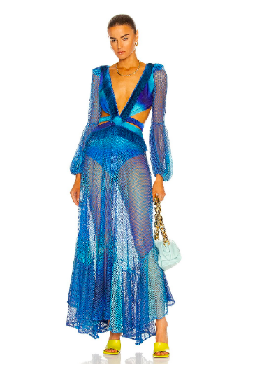 Jennifer Aydin's Blue Ombre Cutout Dress