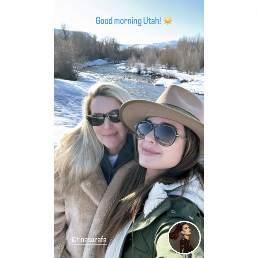 Kyle Richards&rsquo; Black Aviator Sunglasses