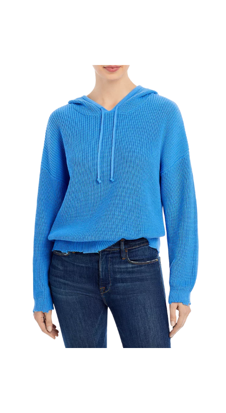 Melissa Gorga's Blue Knit Hoodie