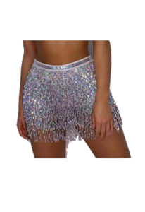 Katie Maloney and Lala Kent's Crystal Fringe Skirt Vanderpump Rules Season 7 Episode 6 Fashion Amazon Sequin Wrap Skirt