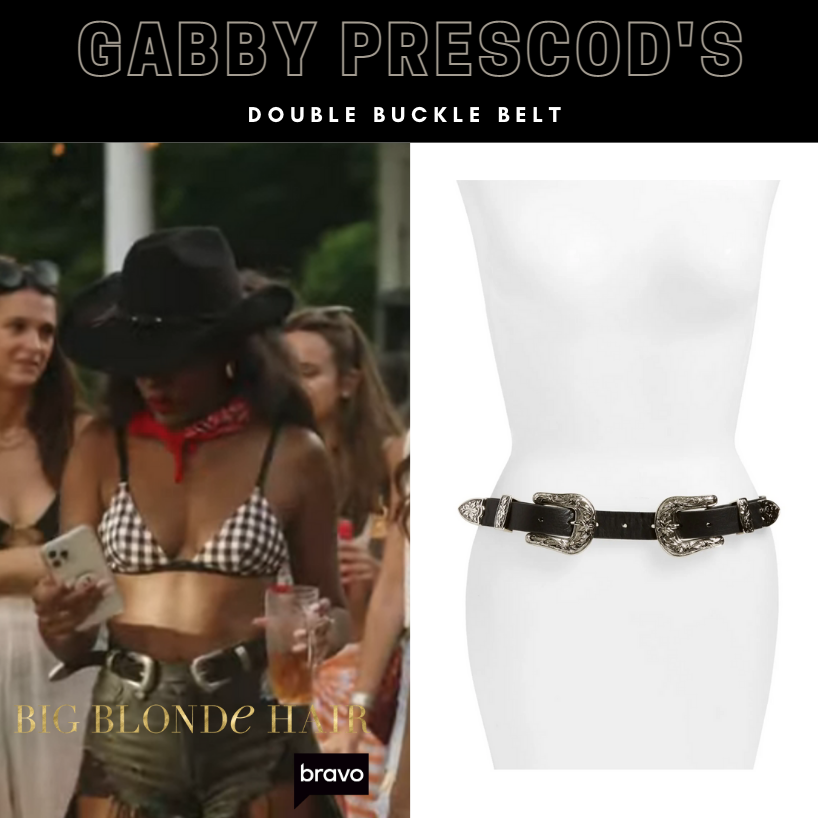 Gabby Prescod's Double Buckle Belt 