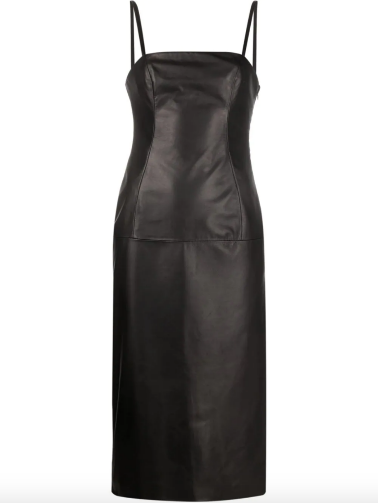 Kristin Cavallari's Black Leather Dress