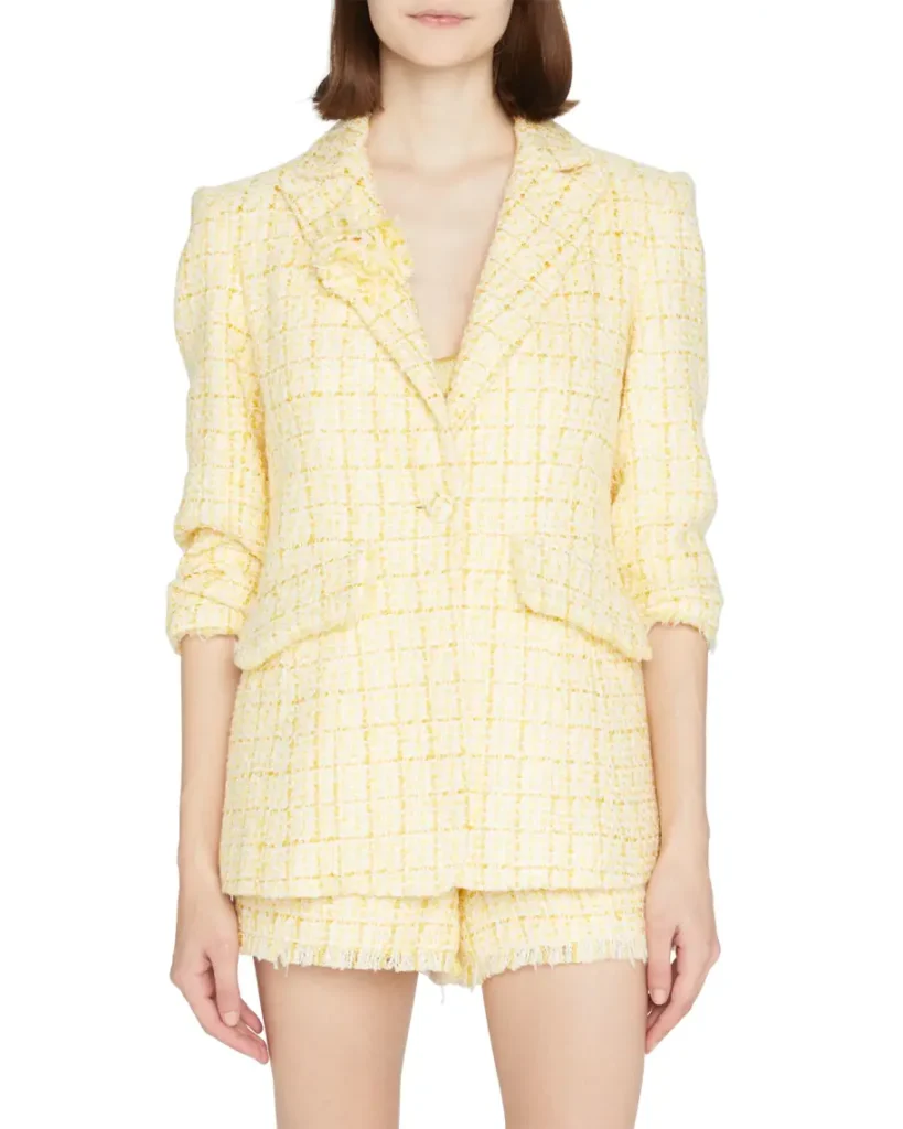 Margaret Josephs' Yellow Tweed Short Suit