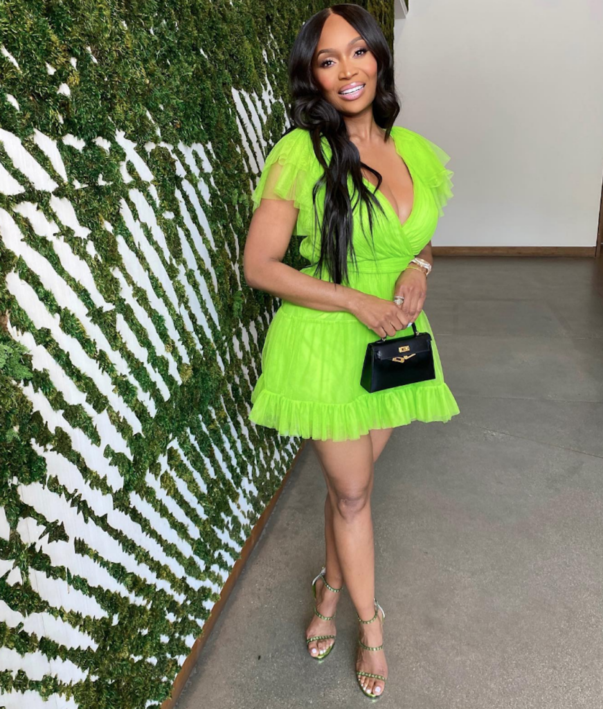 lime green dress