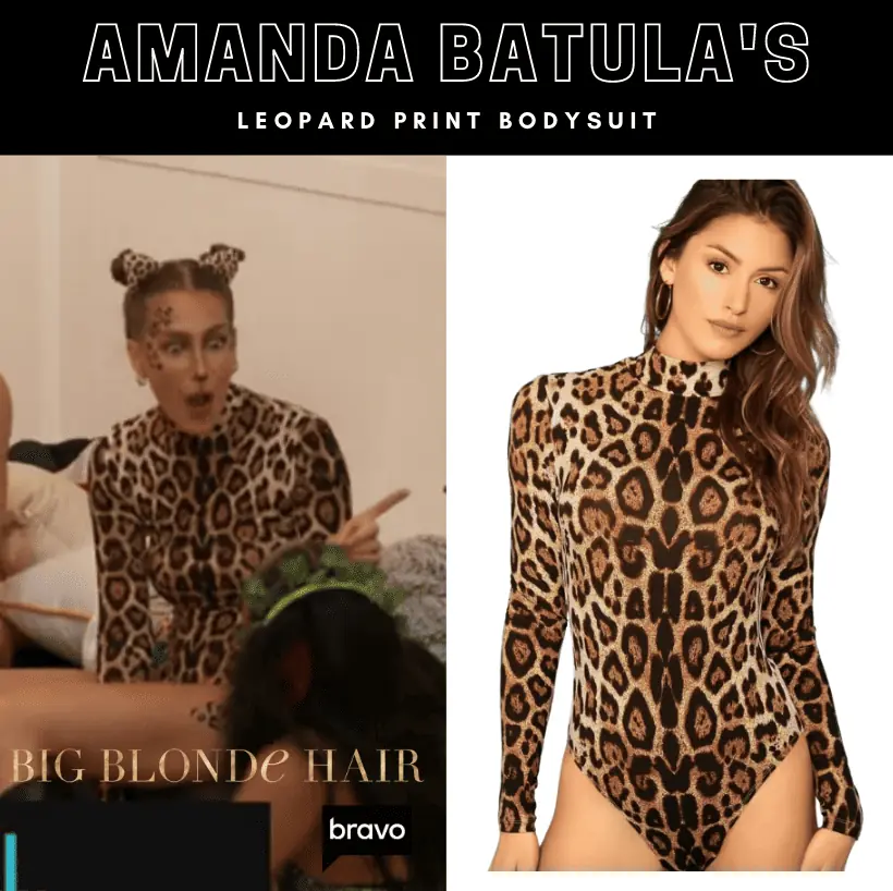 Amanda Batula's Leopard Print Bodysuit