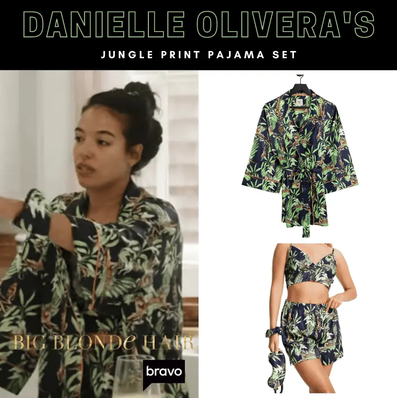 Danielle Olivera's Jungle Print Pajama Set