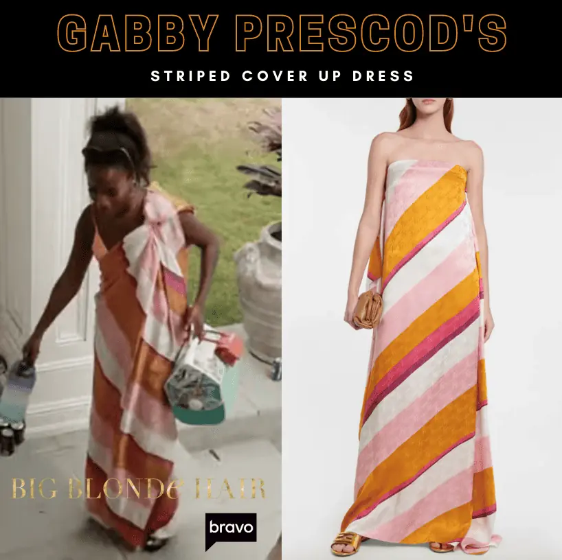 Gabby Prescod's Striped Maxi Dress