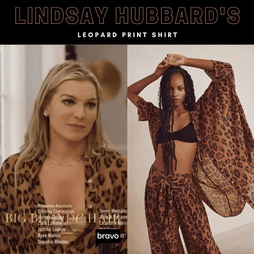 Lindsay Hubbard's Leopard Shirt