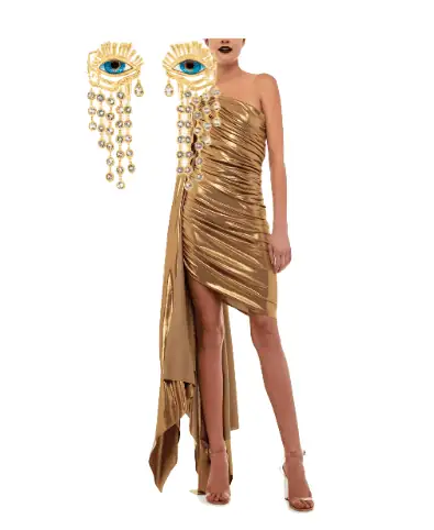 Marlo Hampton's Gold One Sleeve Confessional Look