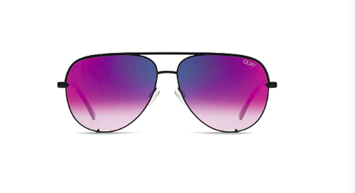 Melissa Gorga's Black and Purple Aviator Sunglasses