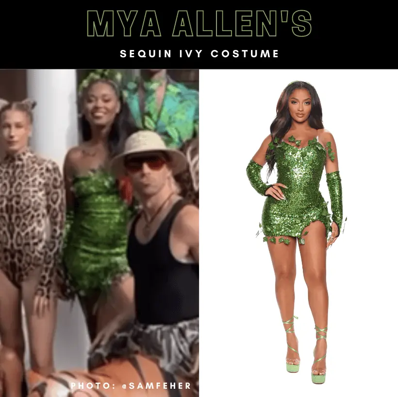 Mya Allen's Green Sequin Ivy Costume