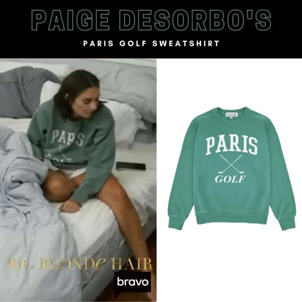 Paige DeSorbo's Paris Golf Sweatshirt