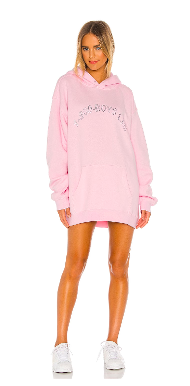 Rachel Fuda's Pink "1-800-Boys-Lie" Hooded Sweatshirt