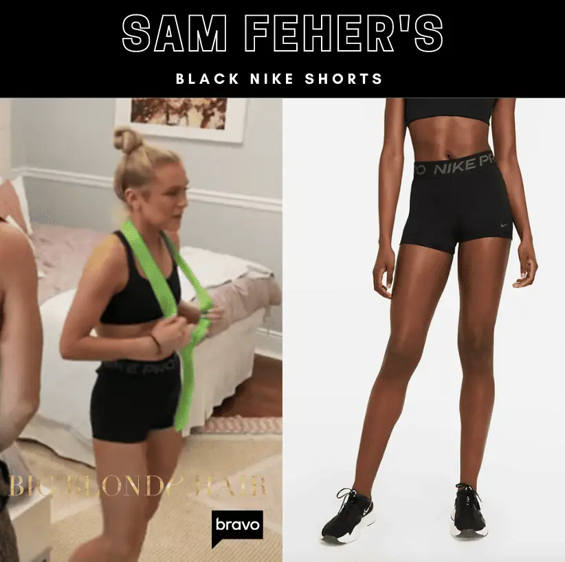 Sam Feher's Black Nike Shorts