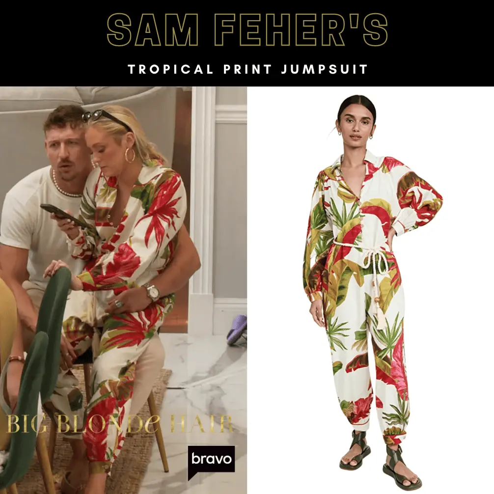 Sam Feher's Tropical Print Jumpsuit
