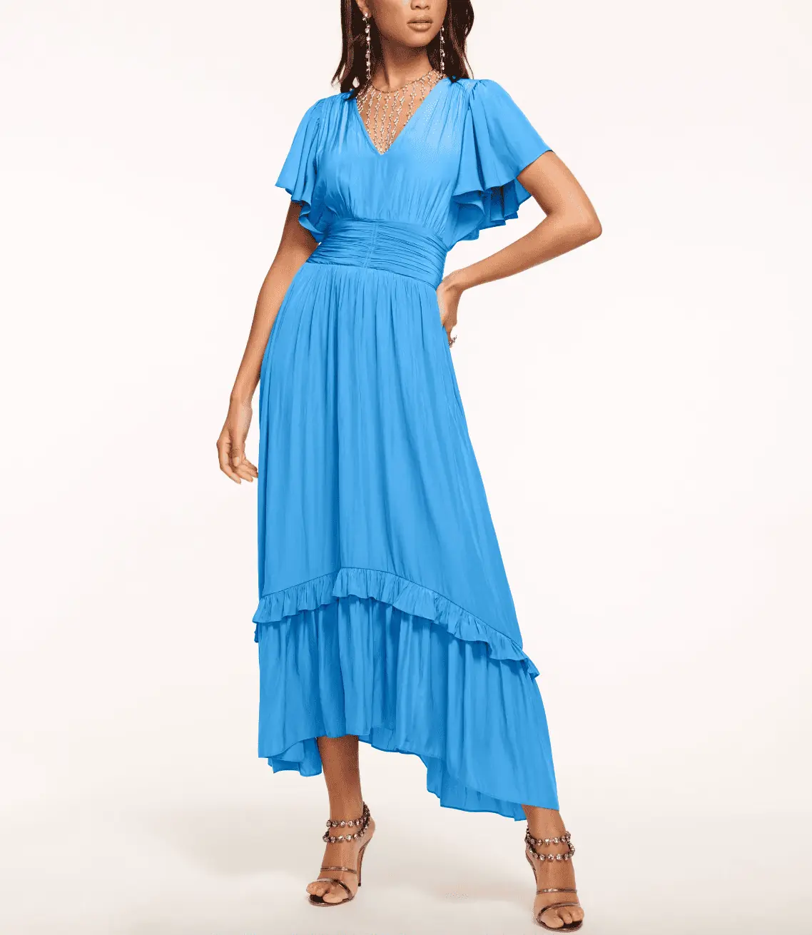Dolores Catania's Blue Maxi Dress