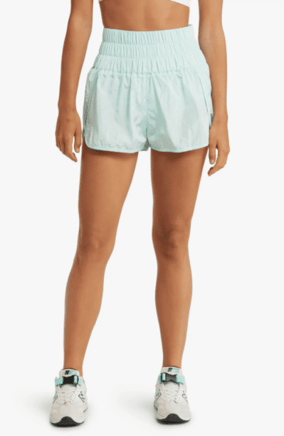 Gina Kirschenheiter's Mint Workout Shorts