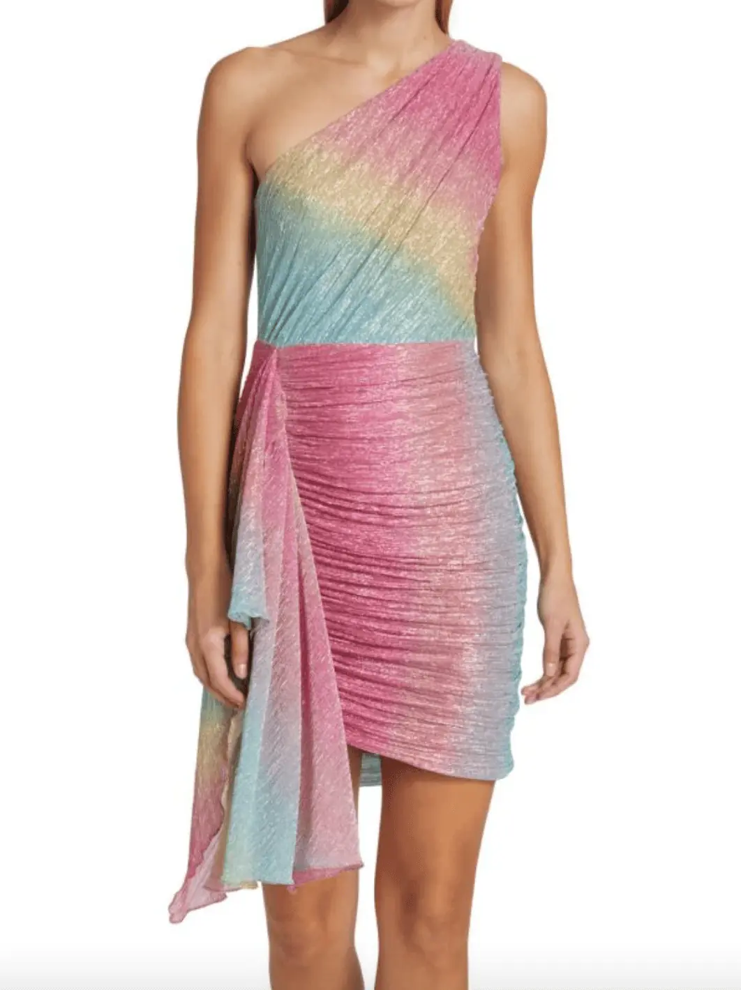 Jennifer Pedranti's Metallic Rainbow Confessional Dress