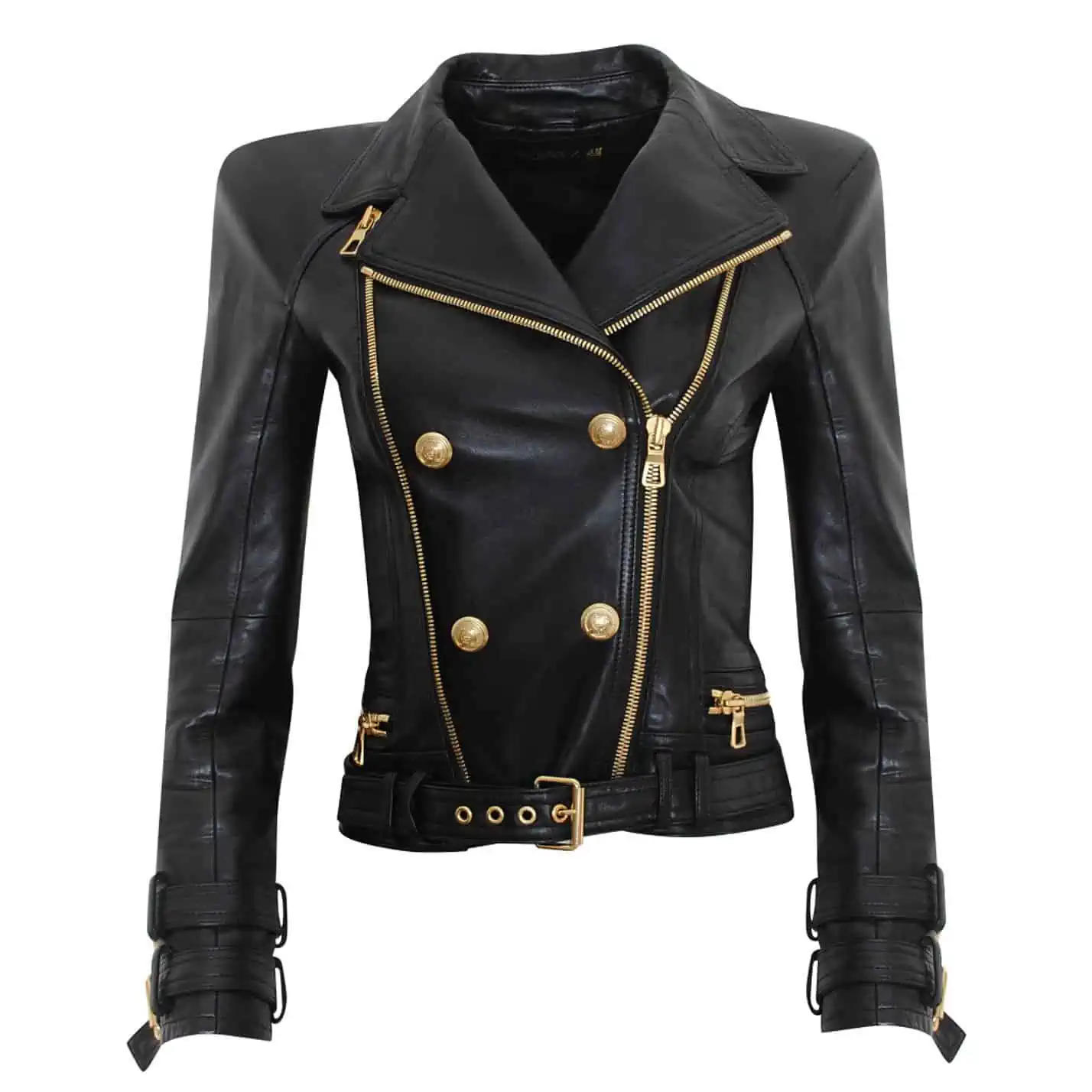 Kenya Moore's Black Leather Jacket