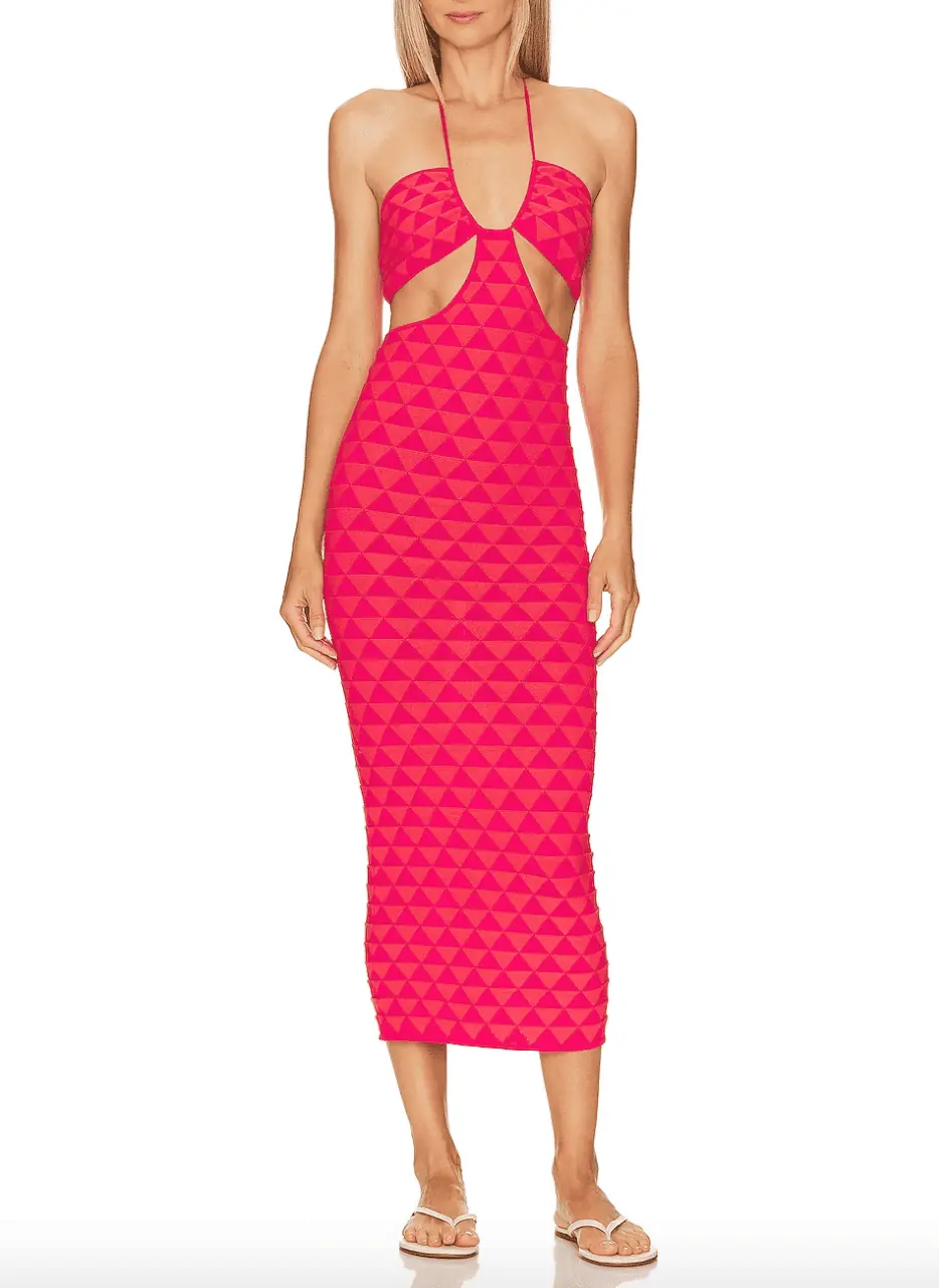 Madison LeCroy's Pink Cutout Dress