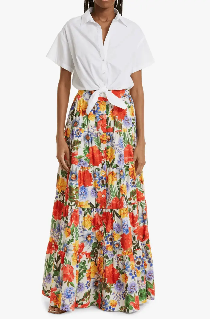 Naomie Olindo's Floral Maxi Skirt
