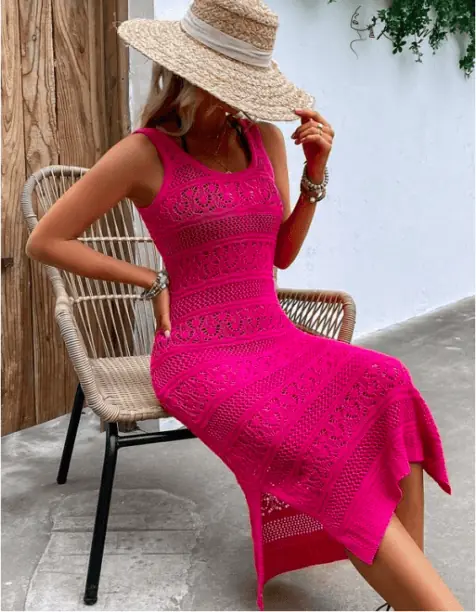 Taylor Armstrong's Pink Crochet Dress