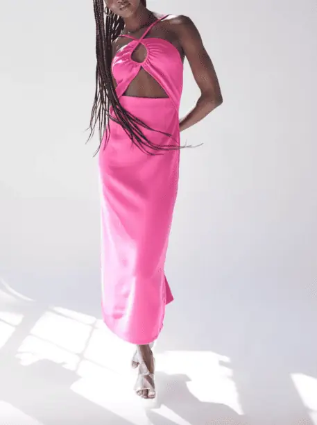 Madison LeCroy's Pink Cutout Dress