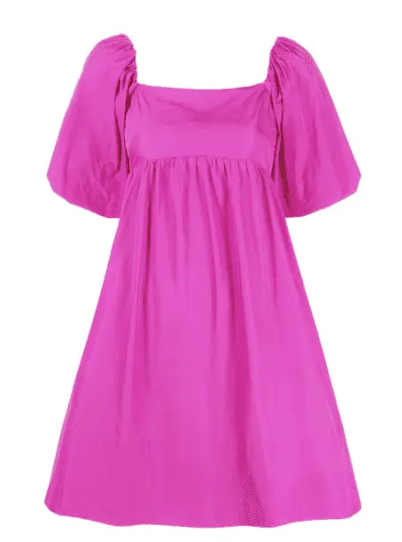 Stassi Schroeder's Pink Puff Sleeve Dress