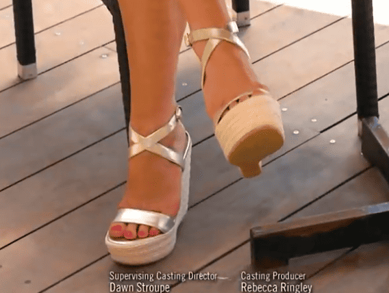 Tamra Judge's Gold Espadrille Sandals